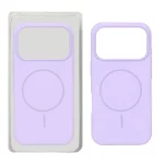 قاب سیلیکونی پاک کنی Magsafe مدل Apple iPhone 17 Pro Max - بنفش روشن (پک دار)