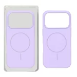 قاب سیلیکونی پاک کنی Magsafe مدل Apple iPhone 17 Pro - بنفش روشن (پک دار)