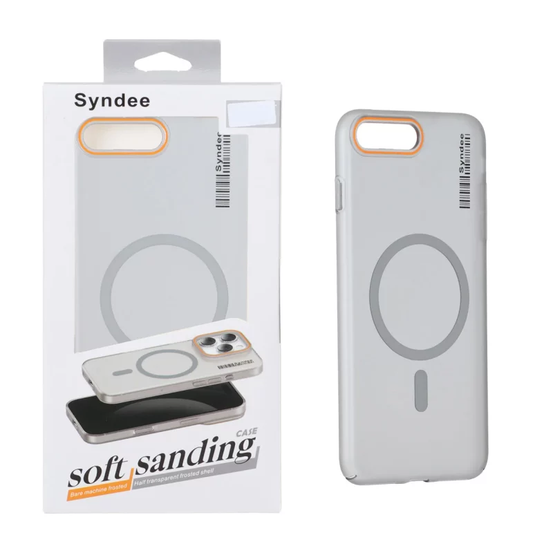 قاب اورجینال Syndee مات Magsafe مدل Apple iPhone 7 Plus / iPhone 8 Plus - خاکستری (پک دار) - تصویر 2