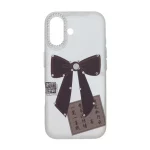 قاب دور ژله ای مات نگین دار Apple iPhone 16 - طرح 99