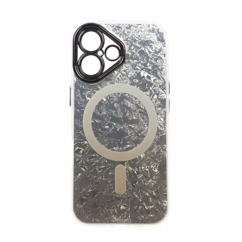 قاب ice طرح مگ سیف دور مات لنز شفاف Apple iPhone 16 - طلایی - تصویر 2