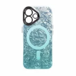 قاب ice طرح مگ سیف دور مات لنز شفاف Apple iPhone 16 - سبز