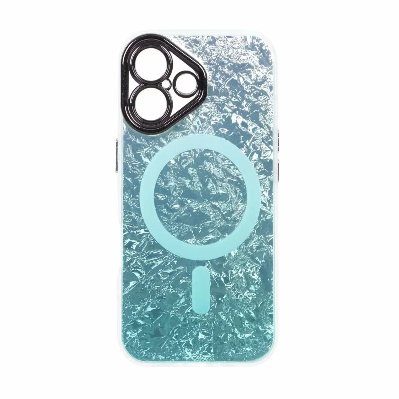 قاب ice طرح مگ سیف دور مات لنز شفاف Apple iPhone 16 - سبز - تصویر 2