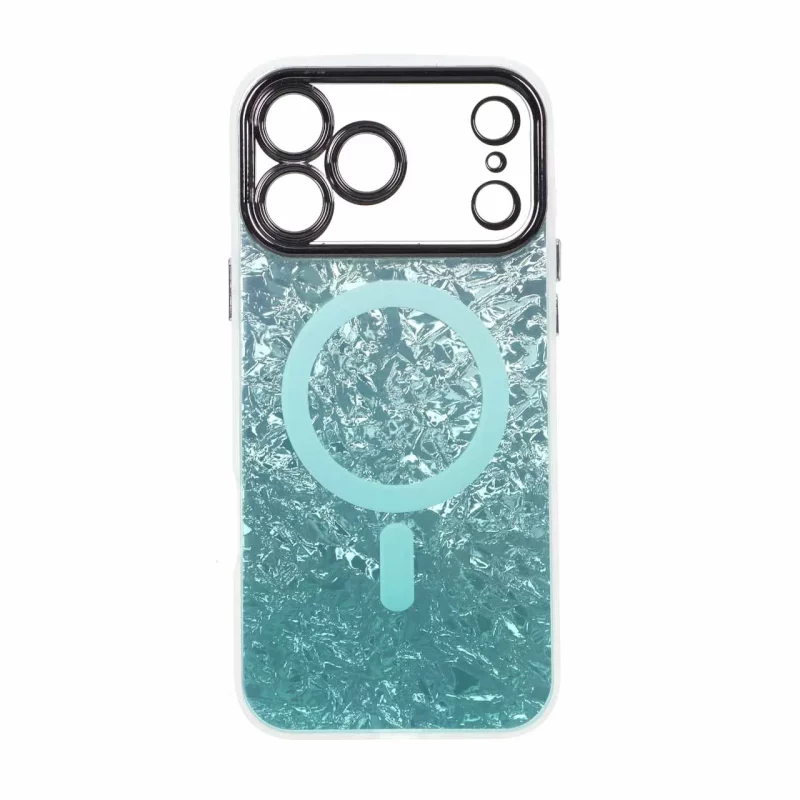 قاب ice طرح مگ سیف دور مات لنز شفاف Apple iPhone 17 Pro Max - سبز - تصویر 2