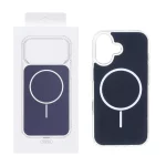 قاب پشت رنگی دور ژله ای با قابلیت شارژ MagSafe مدل Apple iPhone 17 - سرمه ای (پک دار)