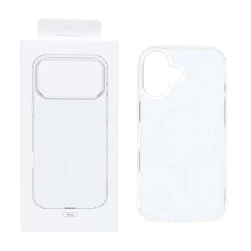 قاب پشت رنگی دور ژله ای با قابلیت شارژ MagSafe مدل Apple iPhone 17 - سفید (پک دار) - تصویر 2