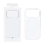 قاب پشت رنگی دور ژله ای با قابلیت شارژ MagSafe مدل Apple iPhone 17 Pro - سفید (پک دار)