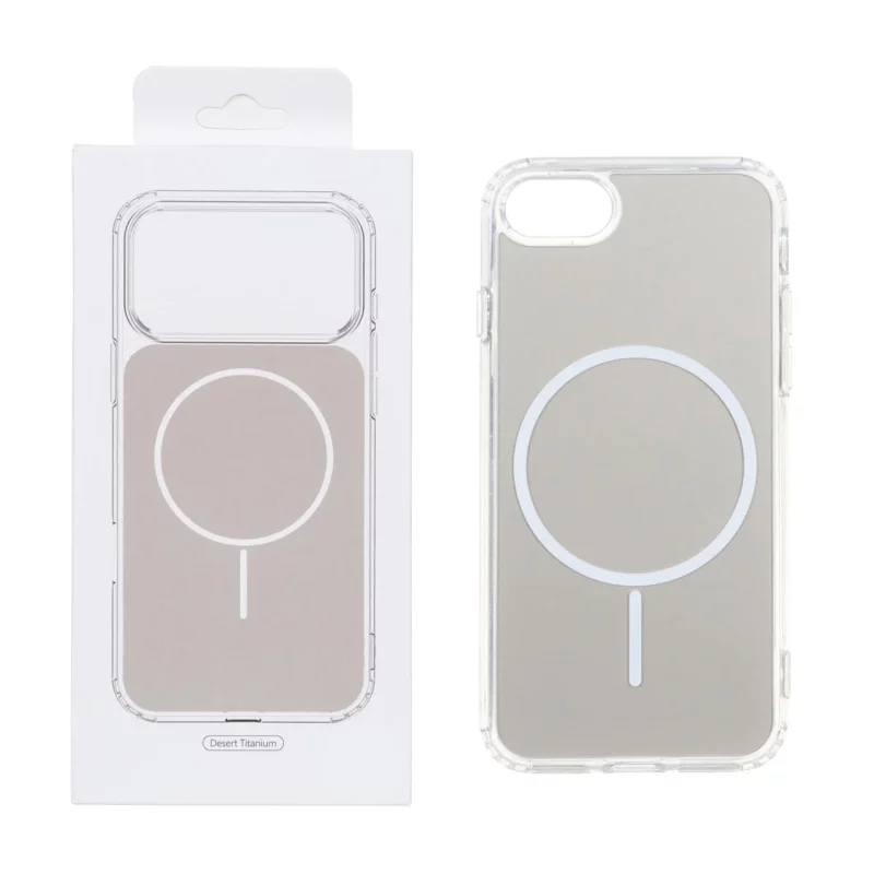 قاب پشت رنگی دور ژله ای با قابلیت شارژ MagSafe مدل Apple iPhone 7 / iPhone 8 / iPhone SE (2020) - صحرایی (پک دار) - تصویر 2