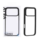 قاب اورجینال Q Series شفاف Alfa مدل Apple iPhone 17 Pro - مشکی (پک دار)