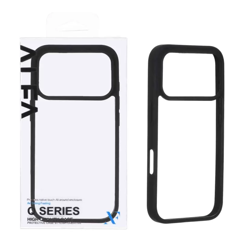 قاب اورجینال Q Series شفاف Alfa مدل Apple iPhone 17 Pro - مشکی (پک دار) - تصویر 2