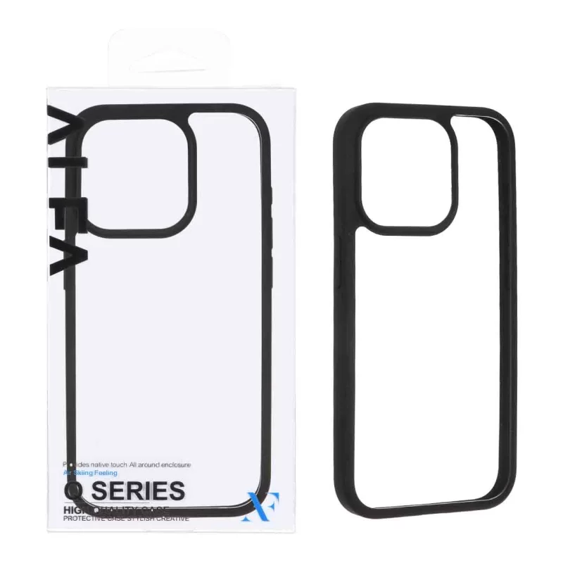 قاب اورجینال Q Series شفاف Alfa مدل Apple iPhone 15 Pro - مشکی (پک دار) - تصویر 2