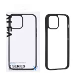 قاب اورجینال Q Series شفاف Alfa مدل Apple iPhone 12 Pro Max - مشکی (پک دار)