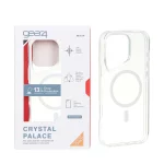 قاب اورجینال Gear4 Crystal palace شفاف White MagSafe مدل Apple iPhone 16 Pro Max (پک دار)