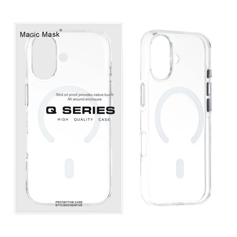 قاب اورجینال Magic Mask پشت سخت شفاف MagSafe مدل Apple iPhone 17 (پک دار) - تصویر 2