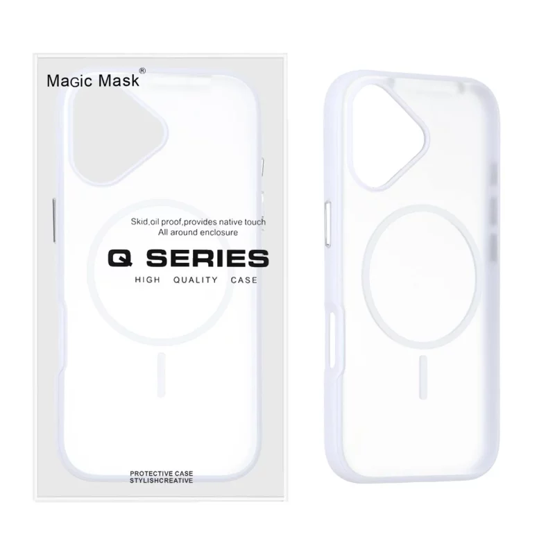 قاب Defender Shield پشت سخت Magsafe مدل Apple iPhone 17 - سفید (پک دار) - تصویر 2