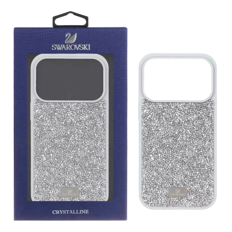 قاب Original Swarovski مدل Apple iPhone 17 Pro - نقره ای (پک دار) - تصویر 2