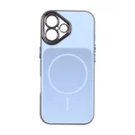 قاب مستطیلی طرح مگ سیف لنز شفاف Apple iPhone 17 - آبی
