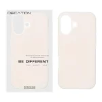 قاب Decation سیلیکونی پاستیلی Apple iPhone 17 - کرم (پک دار)