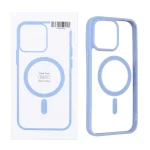 قاب شفاف Apple iPhone 15 Pro Max با قابلیت شارژ MagSafe - آبی (پک دار)