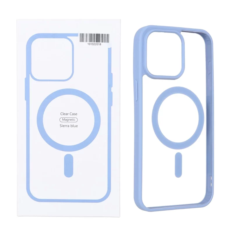 قاب شفاف Apple iPhone 15 Pro Max با قابلیت شارژ MagSafe - آبی (پک دار) - تصویر 2