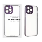 قاب Q Series مات Focus Pixels محافظ لنز گلس دار Apple iPhone 13 Pro Max - بنفش (پک دار)