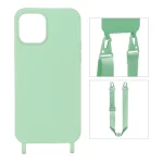 قاب CrossBody با بند لندیار Apple iPhone 12 Pro / iPhone 12 - سبز مغز پسته ای