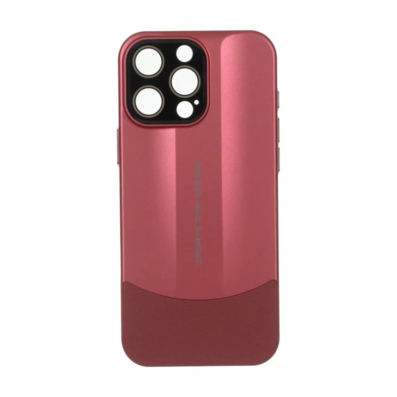 قاب Sports Design محافظ لنز شیشه ای Apple iPhone 16 Pro Max - زرشکی - تصویر 2
