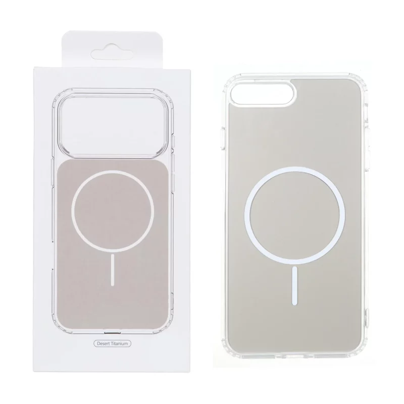قاب پشت رنگی دور ژله ای با قابلیت شارژ MagSafe مدل Apple iPhone 7 Plus / iPhone 8 Plus - صحرایی (پک دار) - تصویر 2