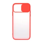 قاب پشت مات محافظ لنزدار کشویی Apple iPhone 11 - قرمز