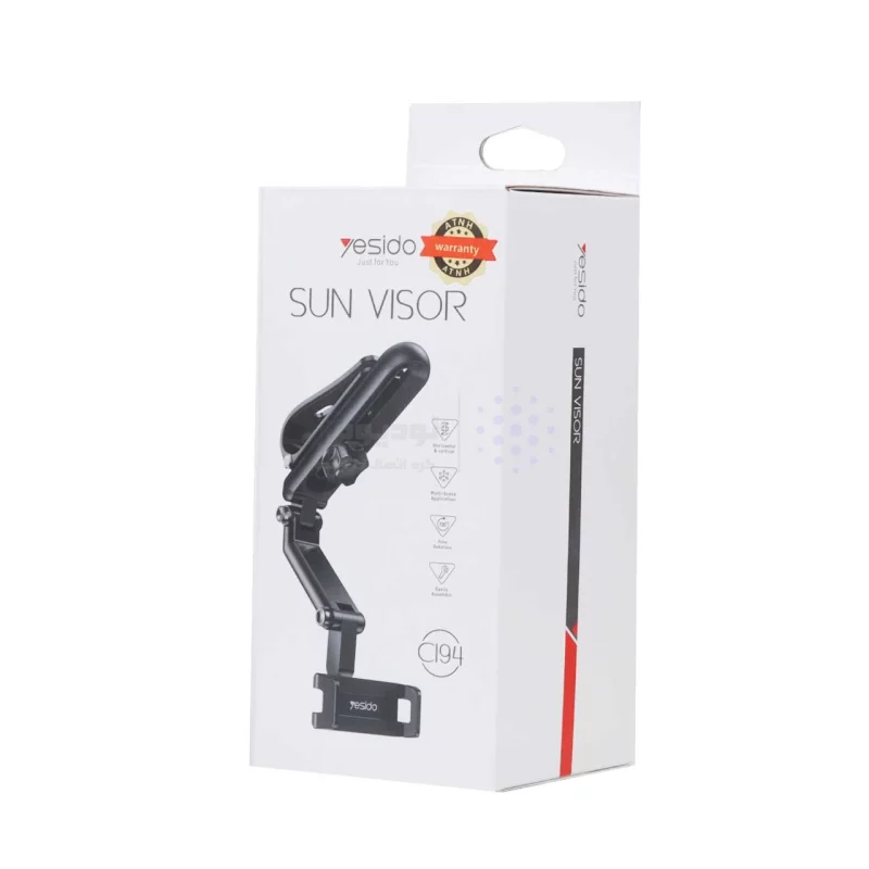 هولدر گوشی موبایل Yesido قابلیت نصب بر روی آفتابگیر خودرو مدل C194 - مشکی - تصویر 9