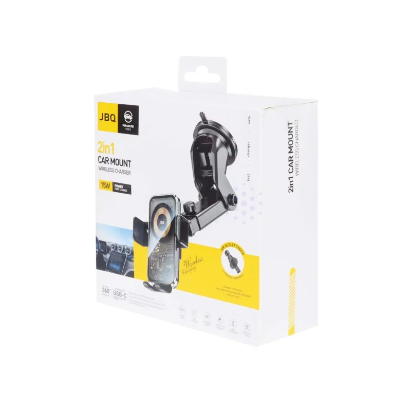 هولدر و شارژر وایرلس JBQ مدل HLC-511 - مشکی - تصویر 8