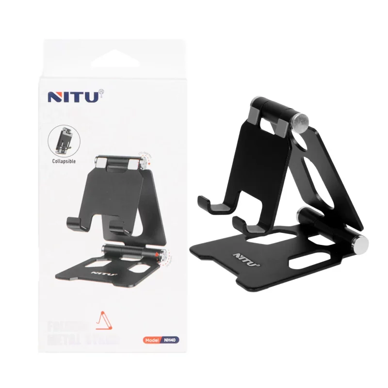 هولدر گوشی موبایل پایه دار رومیزی NITU مدل NH40 - مشکی - تصویر 2