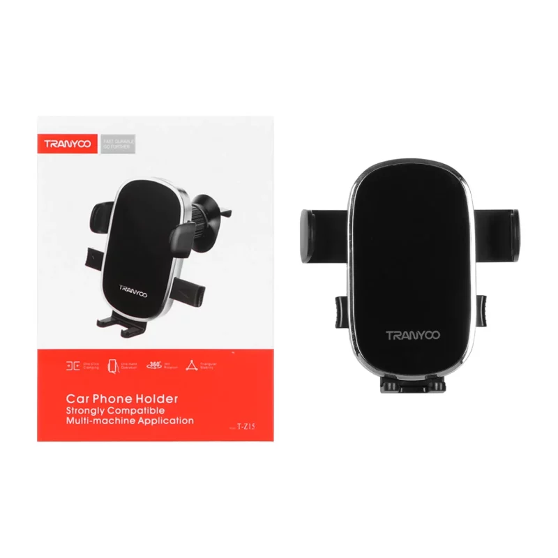 هولدر گوشی موبایل دریچه کولری Tranyoo مدل T-Z15- مشکی - تصویر 2