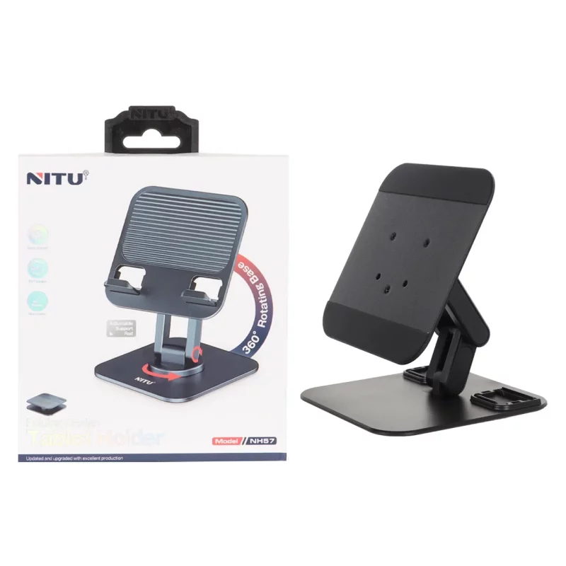 هولدر گوشی موبایل پایه دار Nitu مدل NH57 - مشکی - تصویر 2