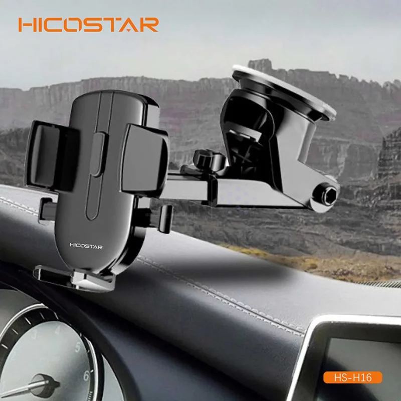 هولدر گوشی موبایل پایه دار Hicostar مدل HS-H16 - مشکی - تصویر 4
