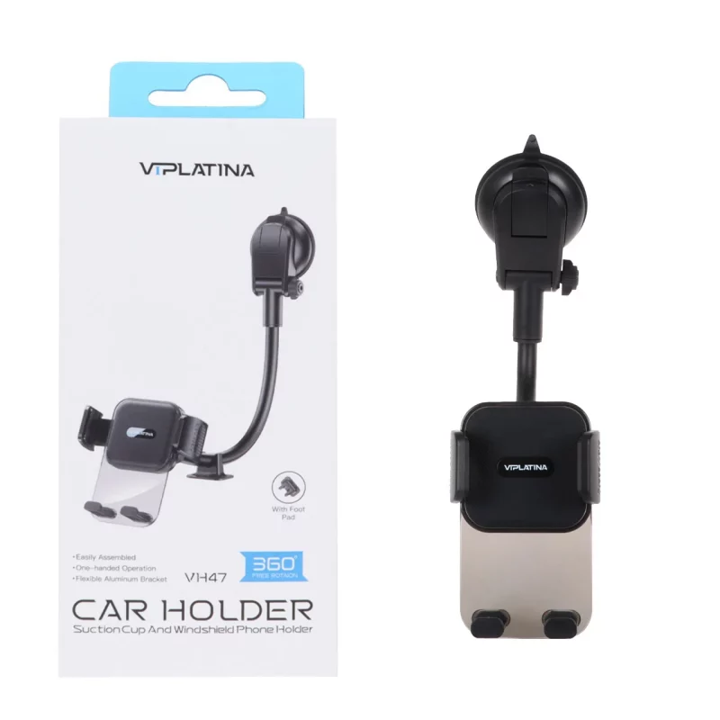هولدر گوشی موبایل پایه دار VIPLATINA مدل VH47 - مشکی - تصویر 2