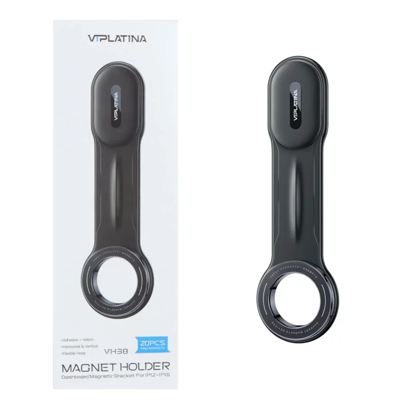 هولدر گوشی موبایل مگنتی VIPLATINA مدل VH38 دارای قابلیت مگ سیف - مشکی - تصویر 2