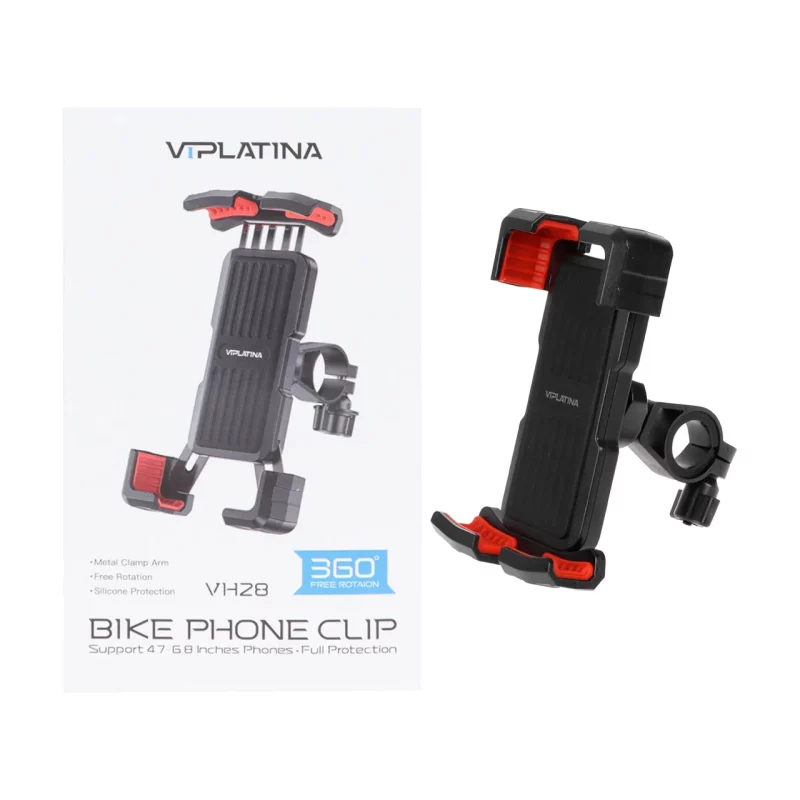 هولدر گوشی موبایل مخصوص موتورسیکلت و دوچرخه VIPLATINA مدل VH28 - مشکی - تصویر 2