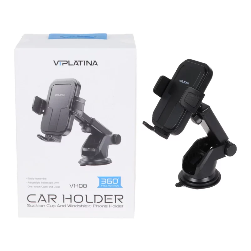 هولدر گوشی موبایل پایه دار VIPLATINA مدل VH08 - مشکی - تصویر 2