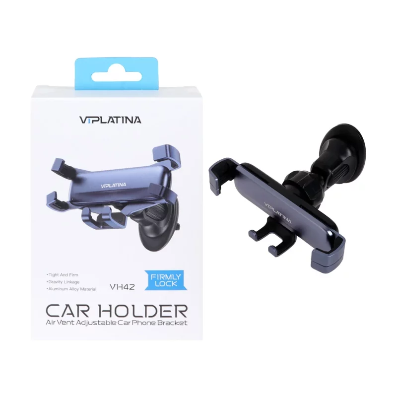 هولدر گوشی موبایل دریچه کولری VIPLATINA مدل VH42 - سرمه ای - تصویر 2