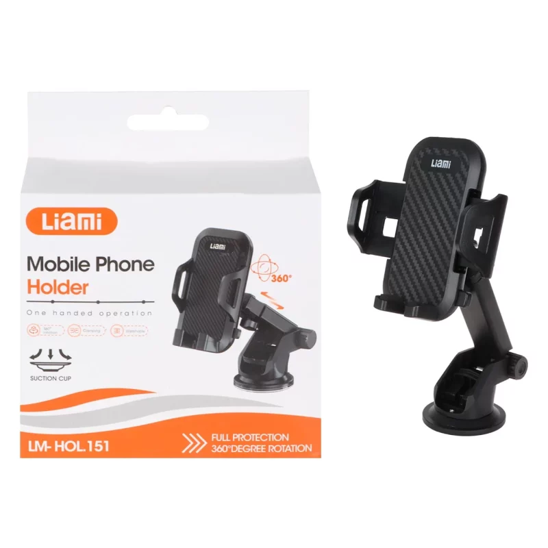 هولدر گوشی موبایل پایه دار Liami مدل LM-HOL-151 - مشکی (گارانتی شش ماهه شرکتی) - تصویر 2