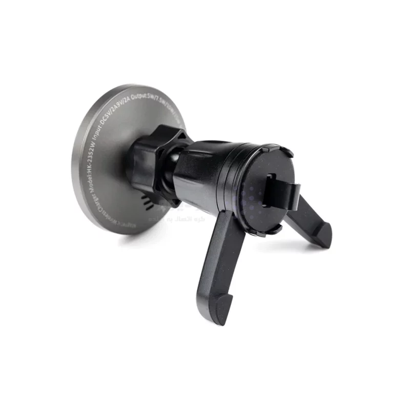 شارژر وایرلس و هولدر گوشی موبایل دریچه کولری Hiska مدل HK-2352W - مشکی - تصویر 5