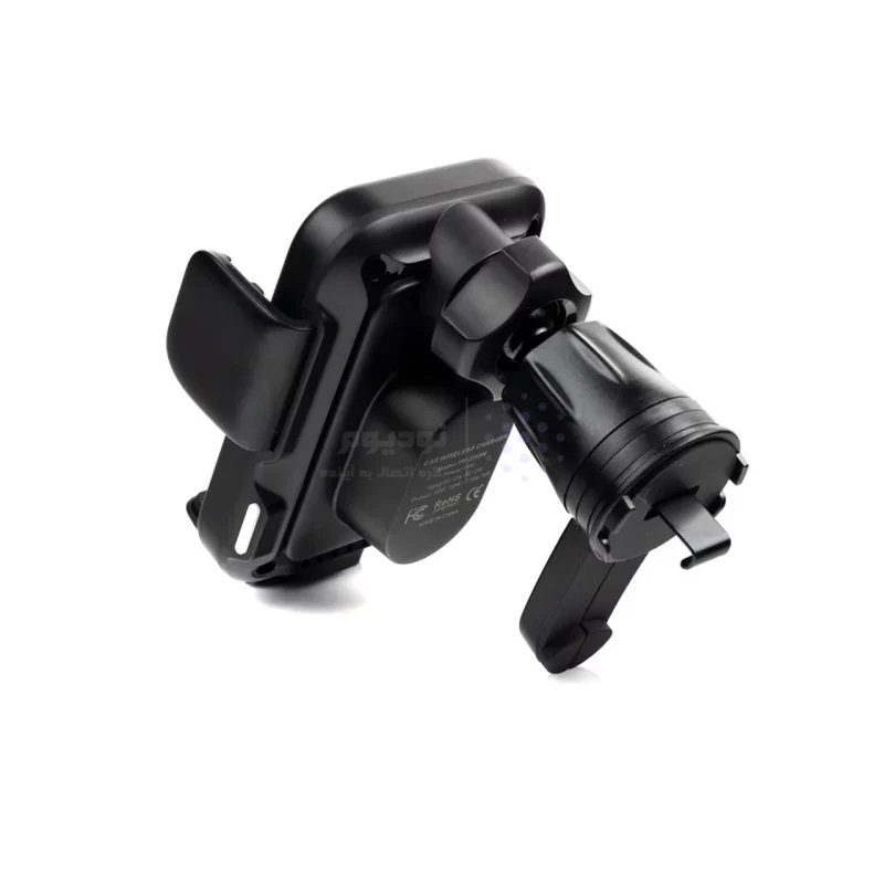 شارژر وایرلس و هولدر گوشی موبایل دریچه کولری Hiska مدل HK-2355W - مشکی - تصویر 4