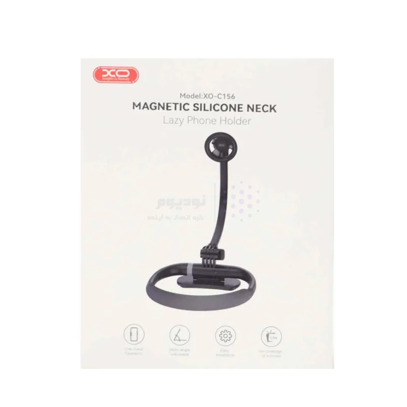 هولدر مگنتی گردنی گوشی موبایل XO مدل XO-C156 - مشکی - تصویر 6