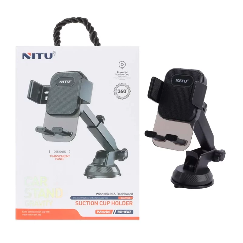 هولدر گوشی موبایل پایه دار Nitu مدل NH62 - مشکی - تصویر 2