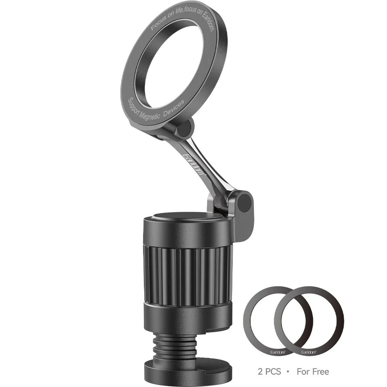 2371-1669644-1 هولدر گوشی موبایل پایه دار مگنتی Earldom مدل ET-EH290 - مشکی - تصویر 1