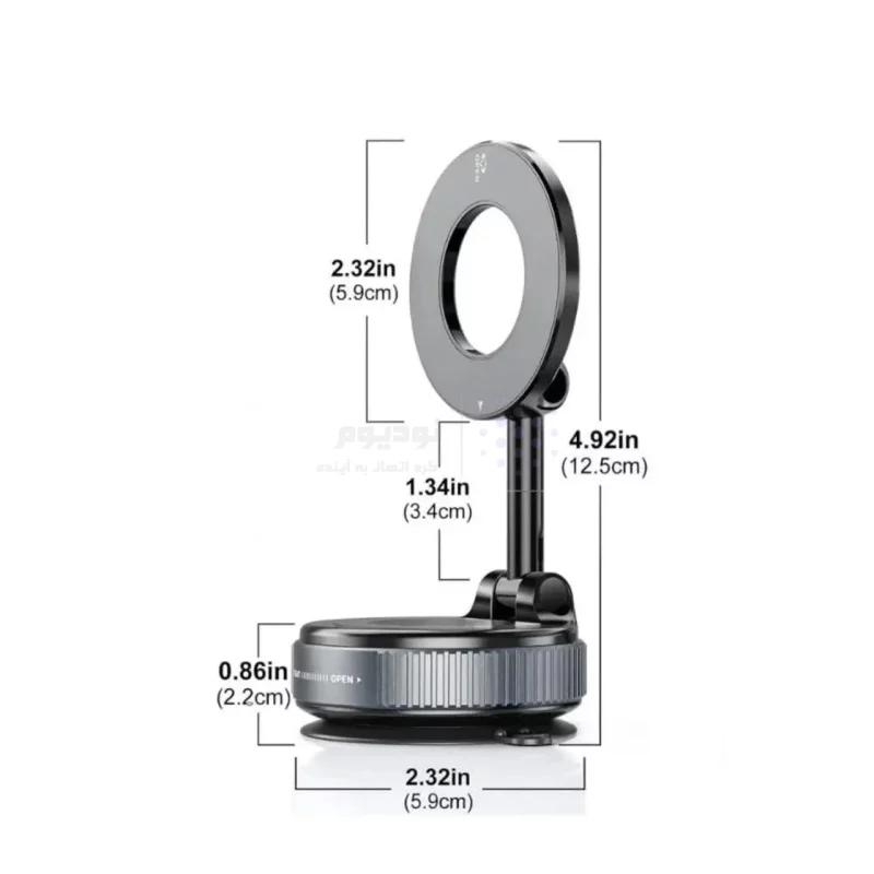 هولدر گوشی موبایل وکیومی مگنتی XO مدل XO-C169 - مشکی - تصویر 4