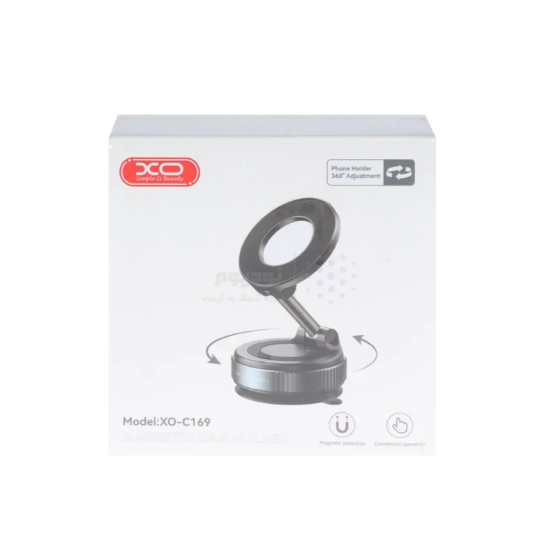 هولدر گوشی موبایل وکیومی مگنتی XO مدل XO-C169 - مشکی - تصویر 9
