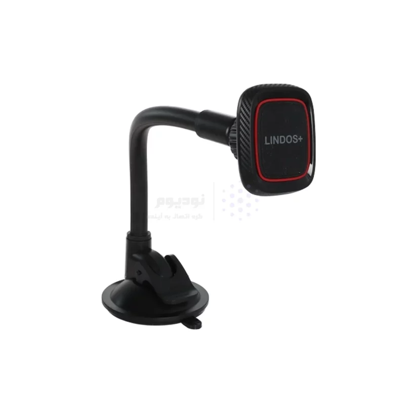 هولدر گوشی موبایل پایه دار +Lindos مدل HL- 40 - مشکی - تصویر 4