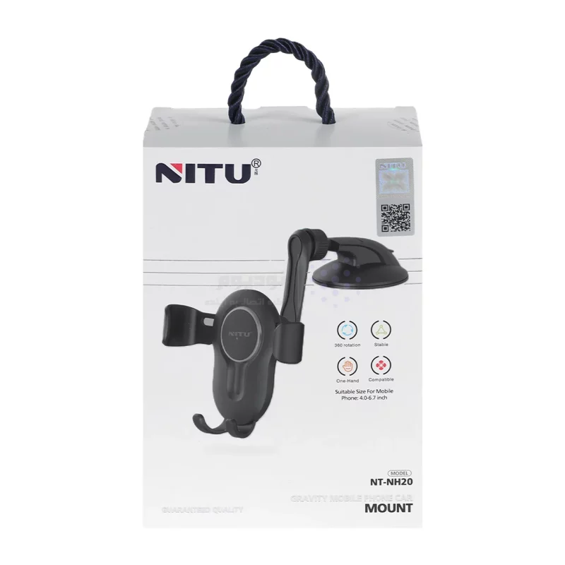 هولدر گوشی موبایل پایه دار NITU مدل NT-NH20 - مشکی - تصویر 4